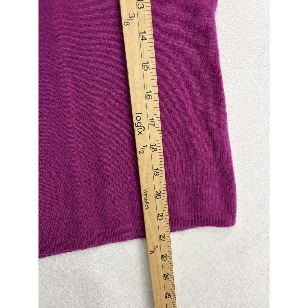 Charter Club 100% Cashmere Magenta Turtleneck Sweater - Picture 7 of 7